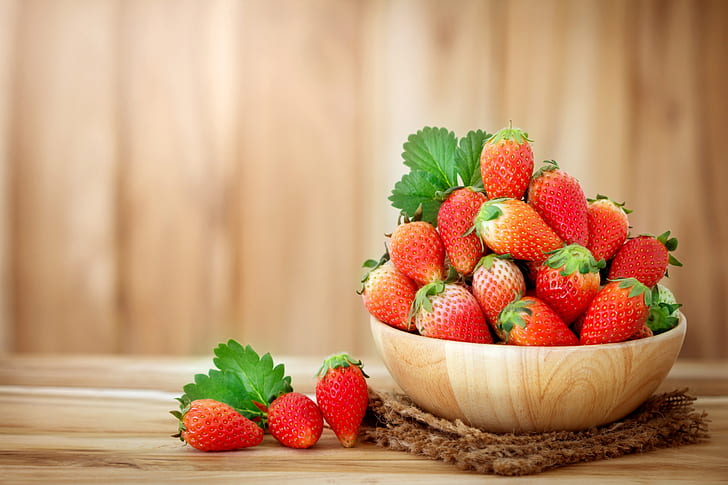 food, still life, fruit, strawberries, HD wallpaper