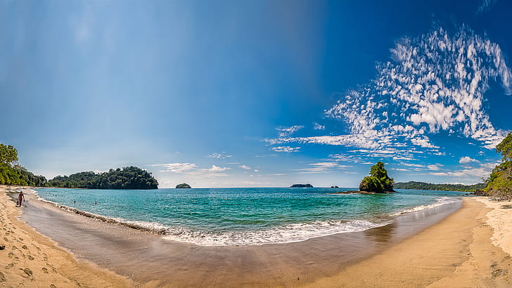 Espadilla Norte Beach Manuel Antonio Costa Rica Free Ocean Wallpapers For Your Desktop Or Phone 3840×2160, HD wallpaper