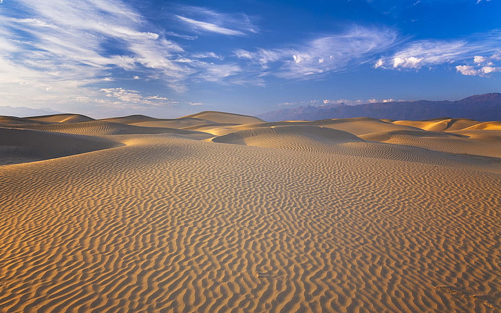 desert, Death Valley, sand, landscape, scenics - nature, sky, HD wallpaper