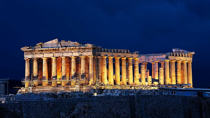 Acropolis, Athens, Greece, Parthenon, HD wallpaper
