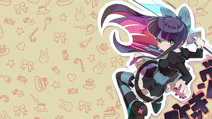 anime girls, Panty and Stocking with Garterbelt, Anarchy Stocking, HD wallpaper