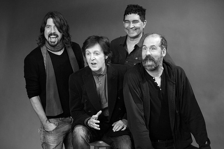 men's black suit jacket, musician, rock stars, Paul McCartney
