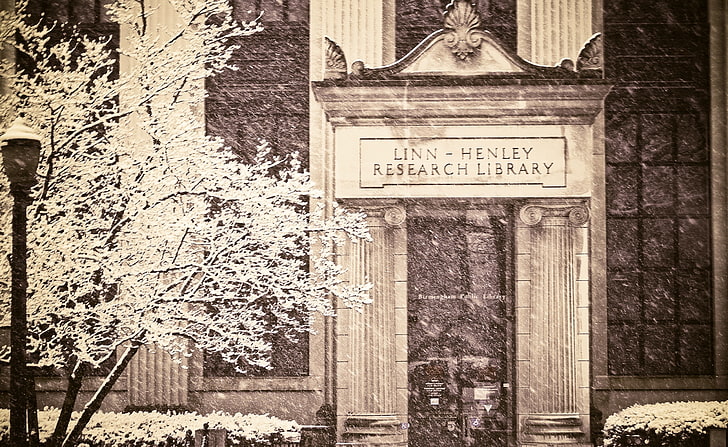 Linn Henley Research Library, Linn-Henley research library, Vintage, HD wallpaper