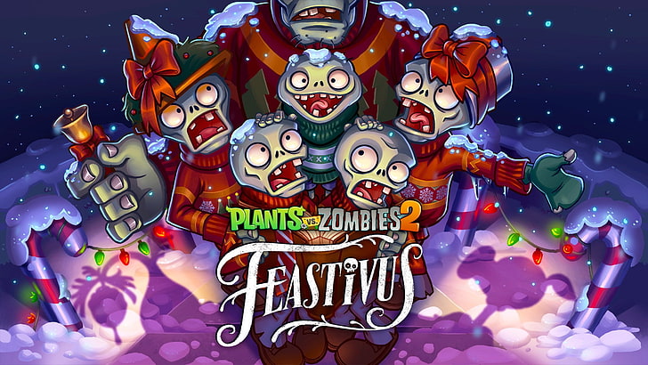 HD wallpaper: Plants vs Zombies 2, multi colored, celebration,  representation | Wallpaper Flare