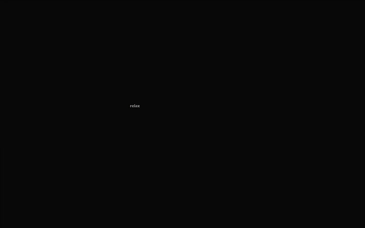 relaxing, minimalism, quote, black background, typography, copy space, HD wallpaper