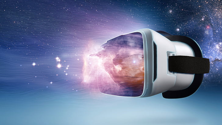 Virtual Reality headset illustration, VR Concept, HD wallpaper