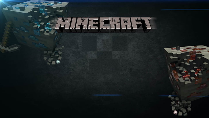 Minecraft wallpaper, video games, no people, architecture, high angle view, HD wallpaper
