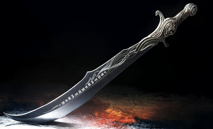 gray sword digital wallpaper, Prince of Persia: The Two Thrones, HD wallpaper
