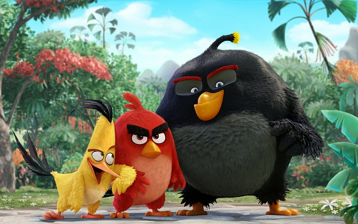 Wallpaper 4k Red And Chuck Angry Birds Wallpaper