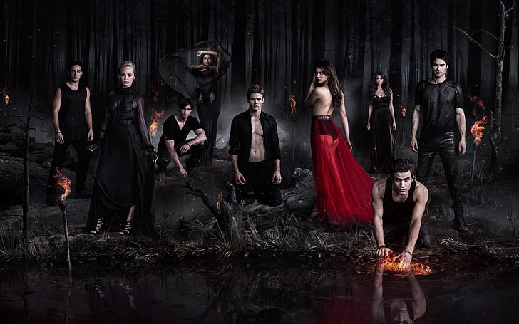 the vampire diaries background, young adult, women, young women