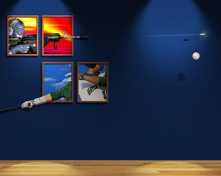 sniper rifle, batter, hitter, baseball, shooter, bullet, sport, HD wallpaper