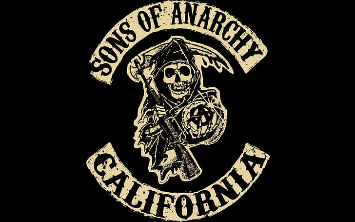 Sons of Anarchy Logo, sons of anarchy california logo, soa club, HD wallpaper