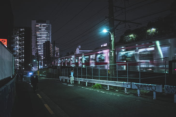 HD wallpaper: Japan, night, cityscape, Tokyo, train, urban, street, Asia |  Wallpaper Flare
