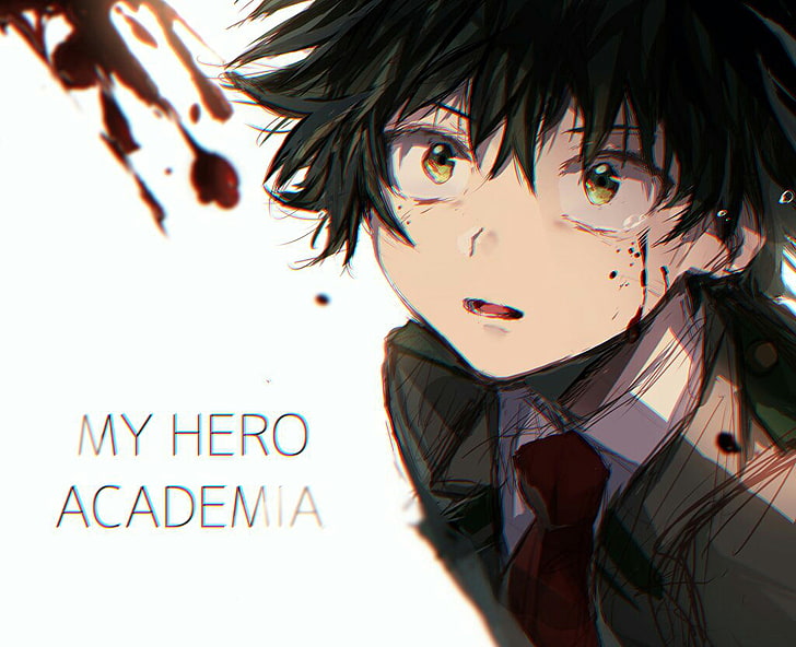 Boku no Hero Academia, anime boys, Midoriya Izuku, portrait, HD wallpaper