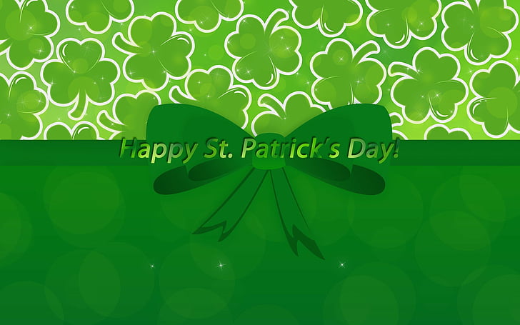 Holiday, St. Patrick's Day, Clover, Green, HD wallpaper