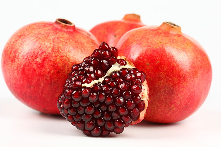 pomegrenate, pomegranate, berries, fruit, ripe, juicy, food, freshness, HD wallpaper