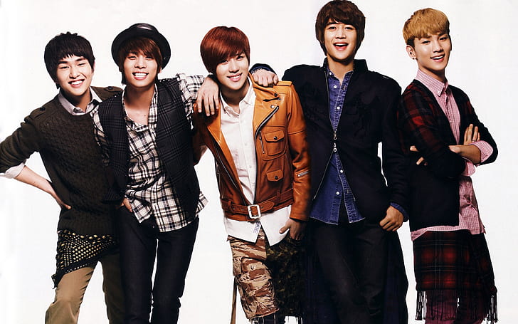Shinee Band, five man group photo, randb, dude, guy, men, boy group, HD wallpaper