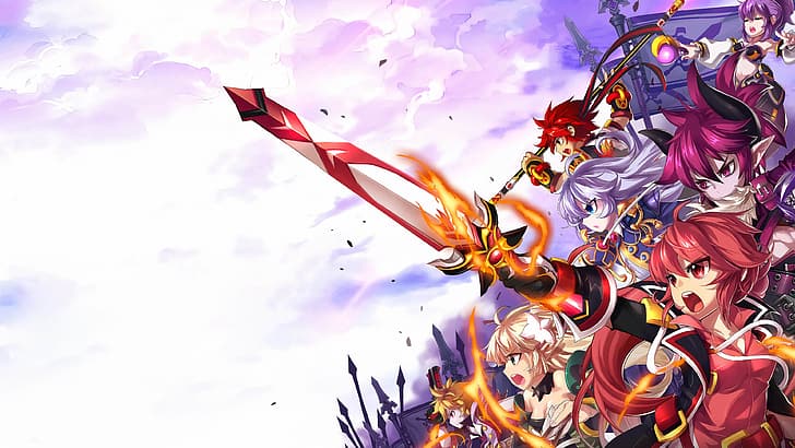 Grand Chase, Grand Chase Classic, Elesis (Grand Chase), Lire (Grand Chase), HD wallpaper