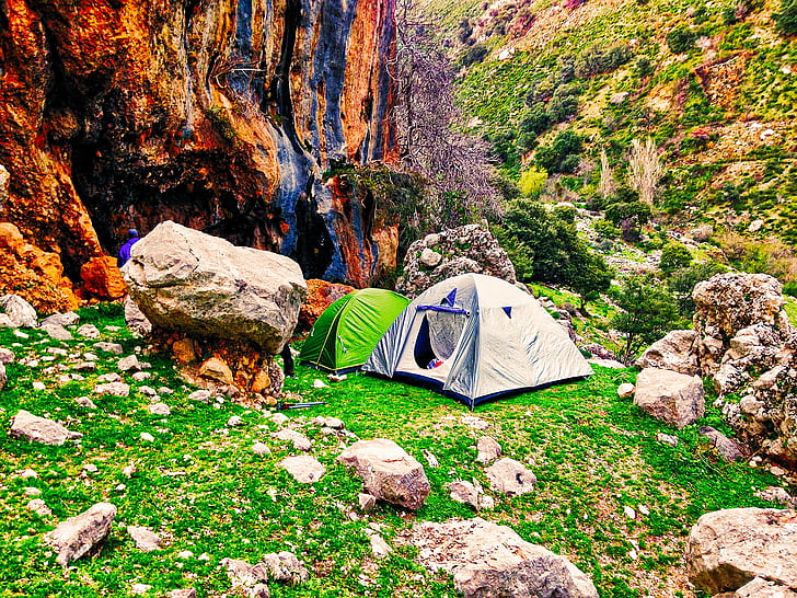 nature, grass, camping, rock, Montagne