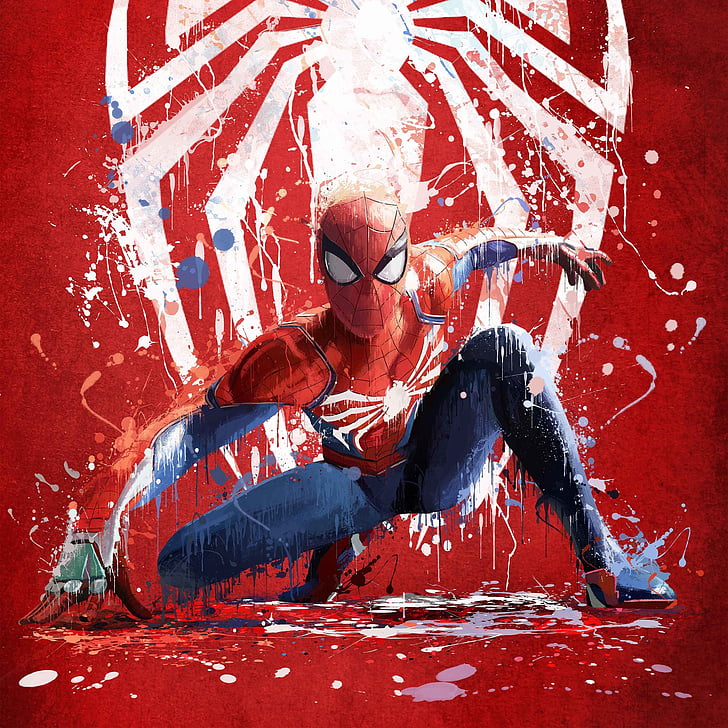SpiderMan wallpaper  Spiderman artwork Spiderman painting Superhero  wallpaper