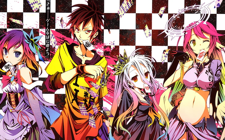multicolored anime character digital wallpaper, No Game No Life, HD wallpaper