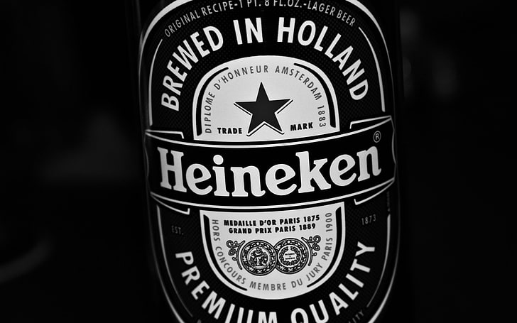 heineken beer-Brand HD Wallpaper, Heineken beer bottle, communication, HD wallpaper