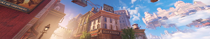 BioShock Infinite, video games, building exterior, architecture, HD wallpaper