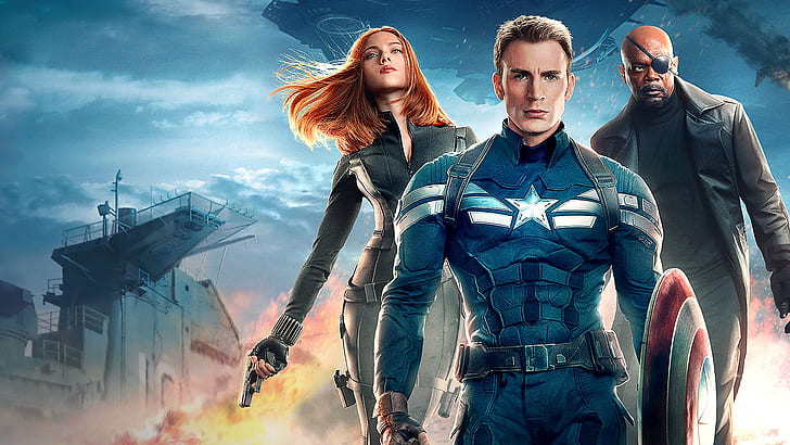 HD wallpaper: Captain America, Captain America: The Winter Soldier, Black  Widow | Wallpaper Flare