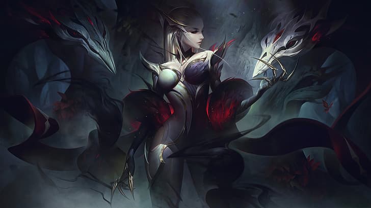 Coven, Evelynn, Evelynn (League of Legends), forest, Riot Games