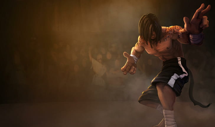 Lee Sin, shorts, video games, male, fighter, league of legends