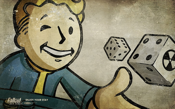 Fallout wallpaper, Vault Boy, Fallout: New Vegas, video games