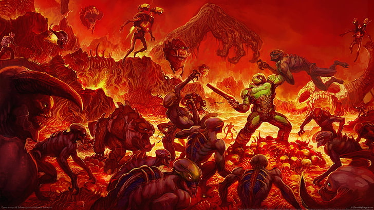 Doom (game), Bethesda Softworks, Doom 4, Id Software, demon, HD wallpaper