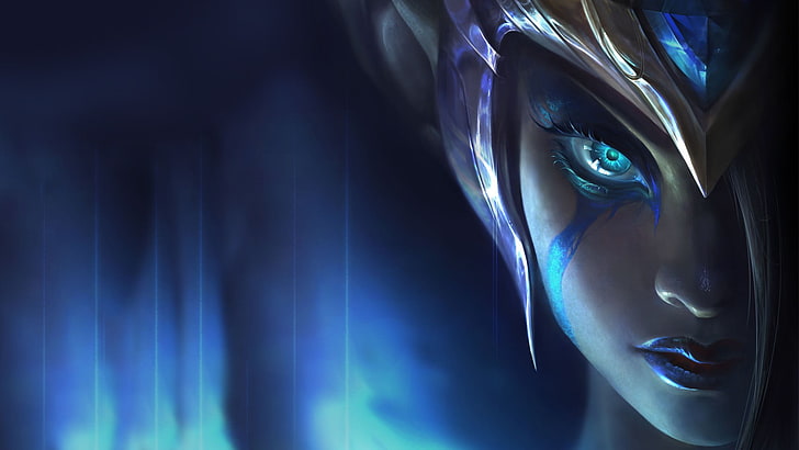 female character wallpaper, League of Legends, video games, body part