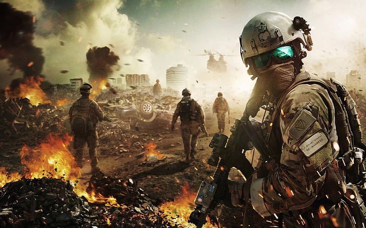 Call of Duty wallpaper, Ghost Recon, video games, military, special forces