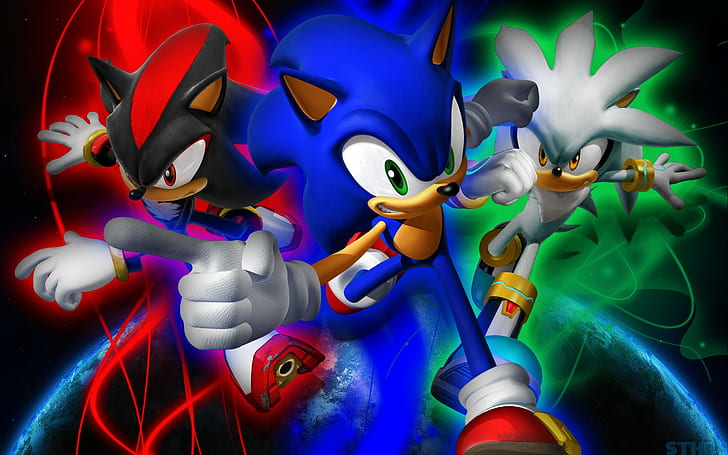 Download Dynamic Duo - Sonic and Shadow The Hedgehog Fanart Pfp Wallpaper