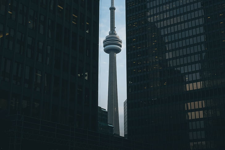 city, CN Tower, Toronto, Canada, HD wallpaper