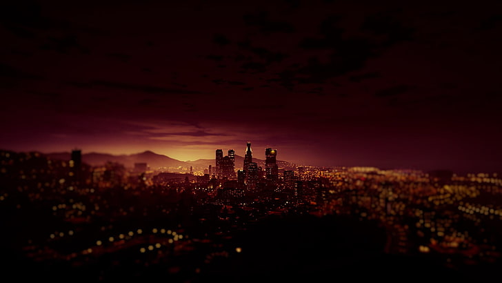 pink cloud, Grand Theft Auto V, video games, city, architecture