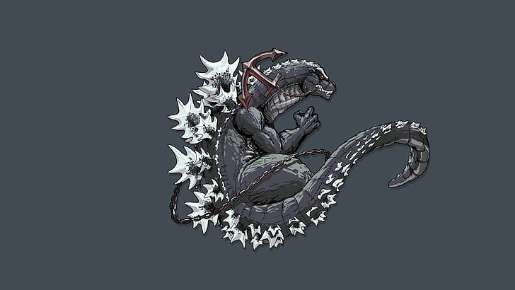 HD wallpaper: monster, dinosaur, tail