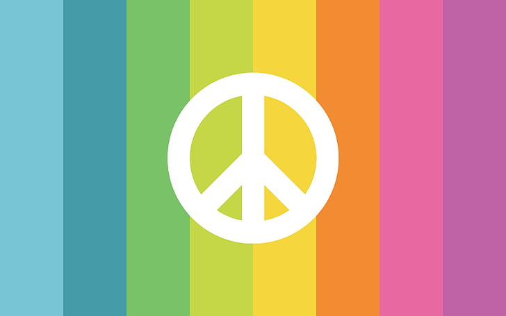 HD wallpaper: multicolored peace symbol wallpaper, strip, sign, rainbow,  pacifism | Wallpaper Flare