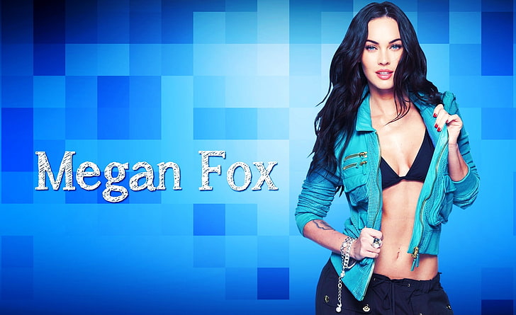 Megan Fox Hot, Megan Fox, Movies, Blue, one person, young adult, HD wallpaper