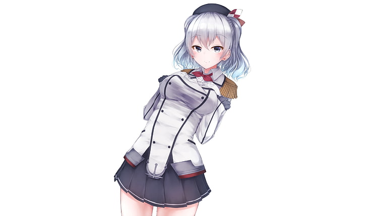 female with gray hair character, anime girls, Kantai Collection