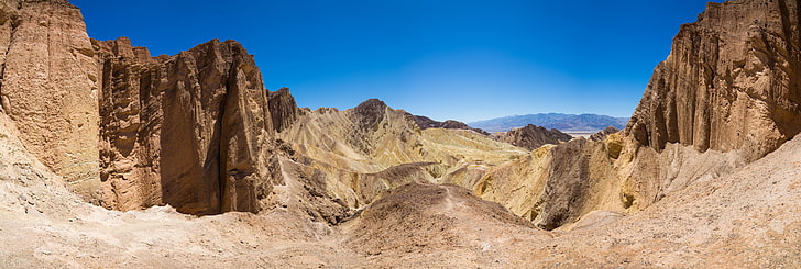 desert, mountains, rock, scenics - nature, rock - object, sky, HD wallpaper