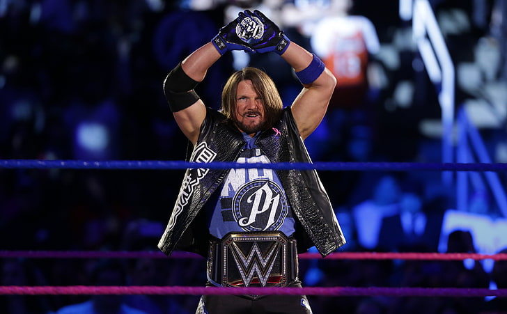 HD wallpaper: Aj Styles As Wwe Champ, boxing ring, boxing - sport, one  person | Wallpaper Flare