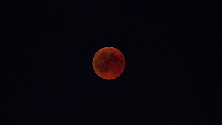 moon, red moon, night, astronomical object, sky, lunar eclipse
