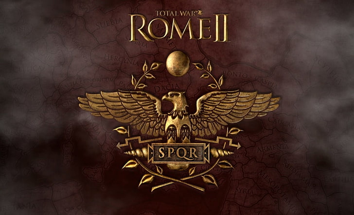 Total War Rome 2 SPQR digital wallpaper, rome ii total war, symbol, HD wallpaper
