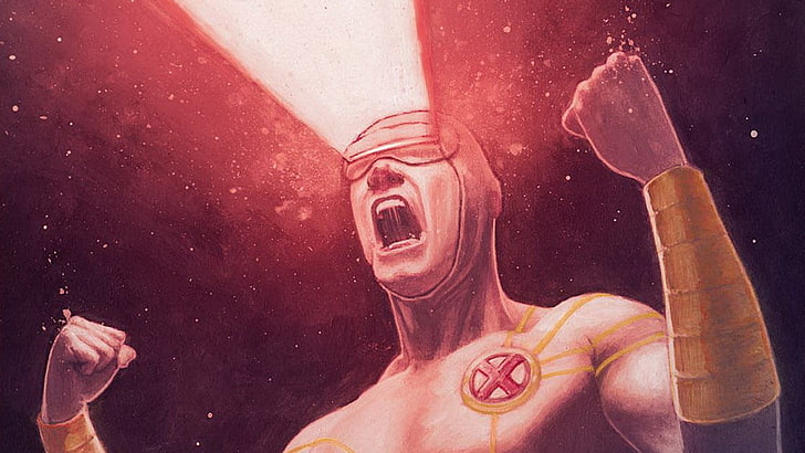 Marvel X-men Cyclops wallpaper, comics, one person, real people
