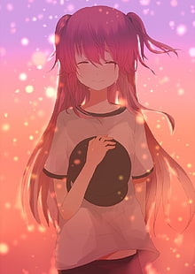 Anime Girl Red Hair Sad gambar ke 6