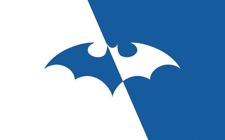 HD wallpaper: Batman-Cartoon HD Wallpaper, Batman logo, blue, no people,  studio shot | Wallpaper Flare