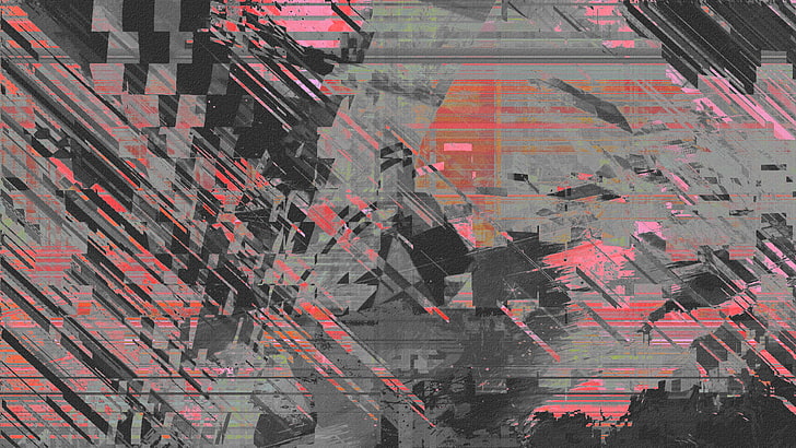 glitch art, abstract, architecture, built structure, building exterior, HD wallpaper