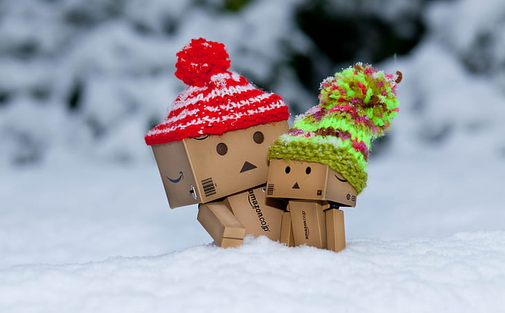 HD wallpaper: Danbo Is Scared By So Much Snow, Funny, Aero/Creative,  Seasons/Winter | Wallpaper Flare